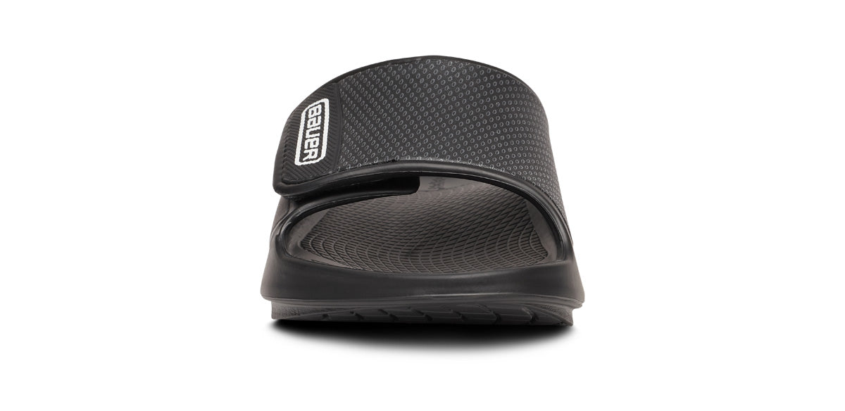BAUER/OOFOS Men's OOahh Sport Flex Sandal – Black - Image 3